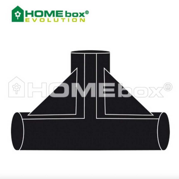 Homebox | Spare Parts | T-Connector für 22 mm Stangen | 2 Stück