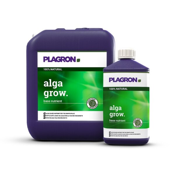 Plagron Alga Grow | Biologischer Wachstumsdünger | 250 ml, 500 ml, 1 Liter, 5 Liter