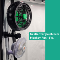 Pro-Vent Clip Ventilator | oszillierend, 20 W, ø 25 cm | Zeltstangen- und Cliphalterung