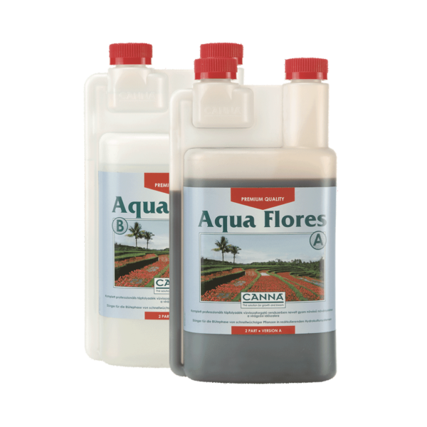 CANNA Aqua Flores A+B | Blütedünger für rezirkulierende Hydrosysteme | 2 x 1 L